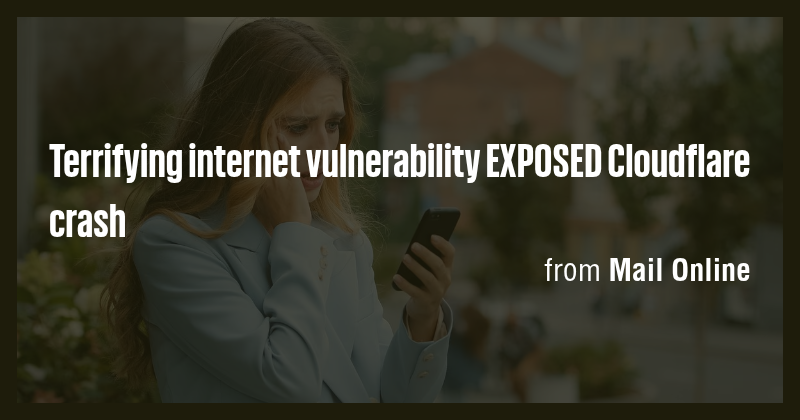 Terrifying internet vulnerability EXPOSED Cloudflare crash - Briefly