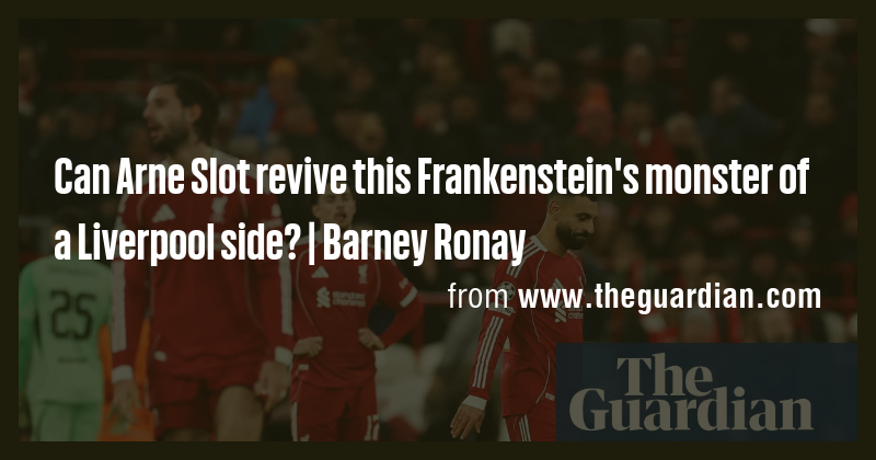 Can Arne Slot revive this Frankenstein's monster of a Liverpool side ...