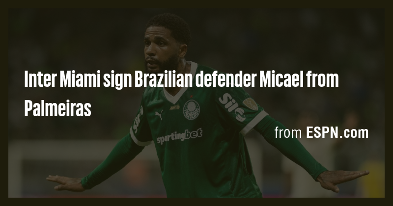 Inter Miami sign Brazilian defender Micael from Palmeiras - Briefly