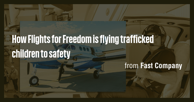 How Flights for Freedom is flying trafficked children to safety - Briefly