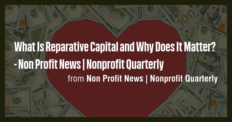What Is Reparative Capital and Why Does It Matter? - Non Profit News ...