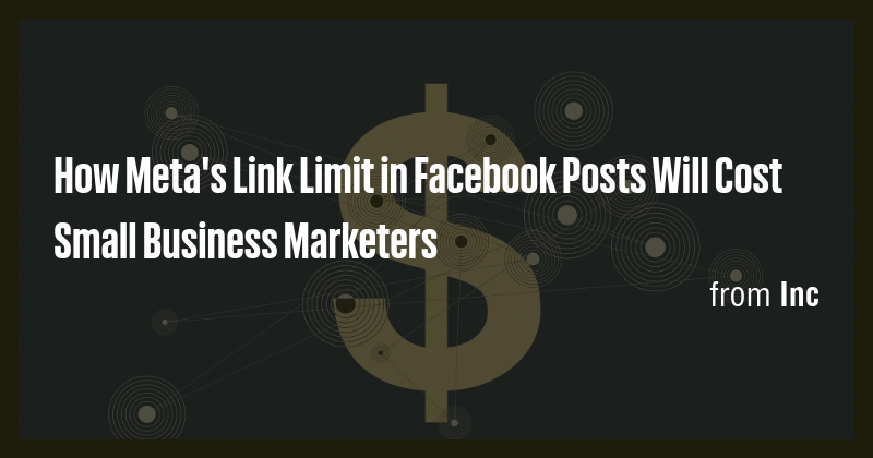 How Meta's Link Limit in Facebook Posts Will Cost Small Business ...