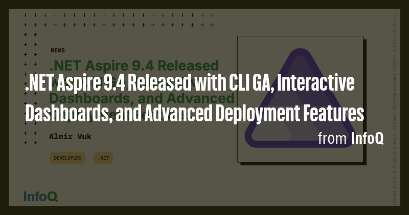 .NET Aspire 9.4 Released with CLI GA, Interactive Dashboards, and ...