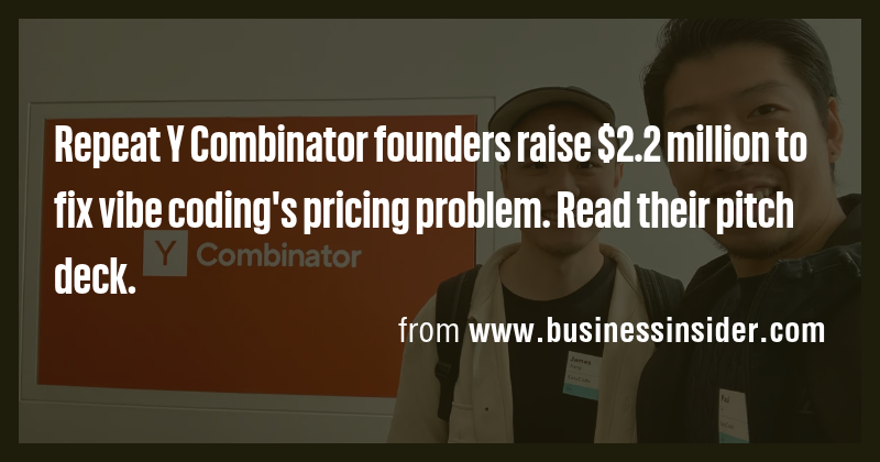 Repeat Y Combinator founders raise $2.2 million to fix vibe coding's ...