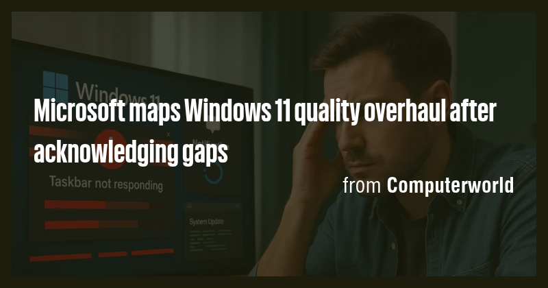 Microsoft maps Windows 11 quality overhaul after acknowledging gaps ...