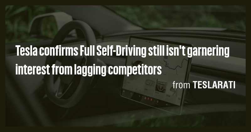 Tesla confirms Full Self-Driving still isn't garnering interest from ...