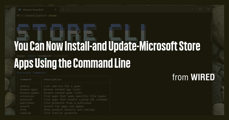 You Can Now Install-and Update-Microsoft Store Apps Using the Command ...