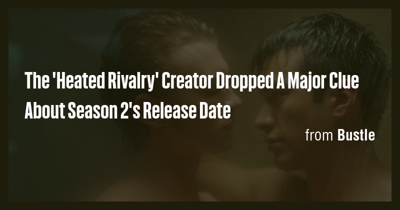 The 'Heated Rivalry' Creator Dropped A Major Clue About Season 2's ...