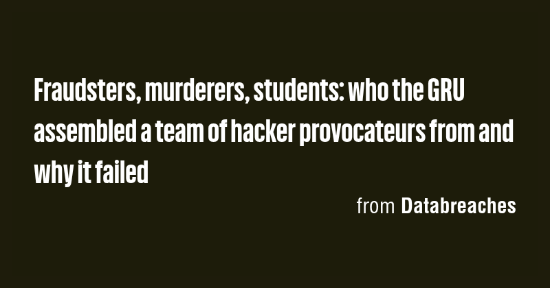 Fraudsters, murderers, students: who the GRU assembled a team of hacker ...