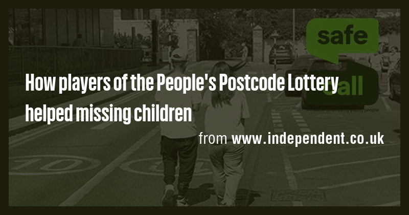 How players of the People's Postcode Lottery helped missing children ...