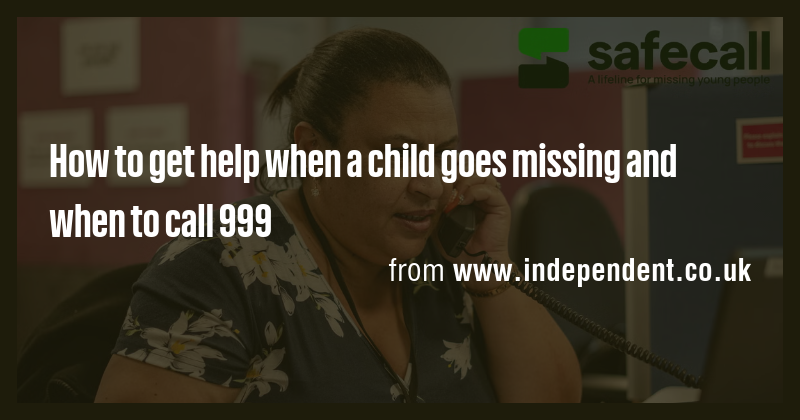 How to get help when a child goes missing and when to call 999 - Briefly