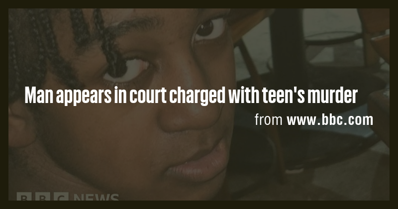 Man appears in court charged with teen's murder - Briefly