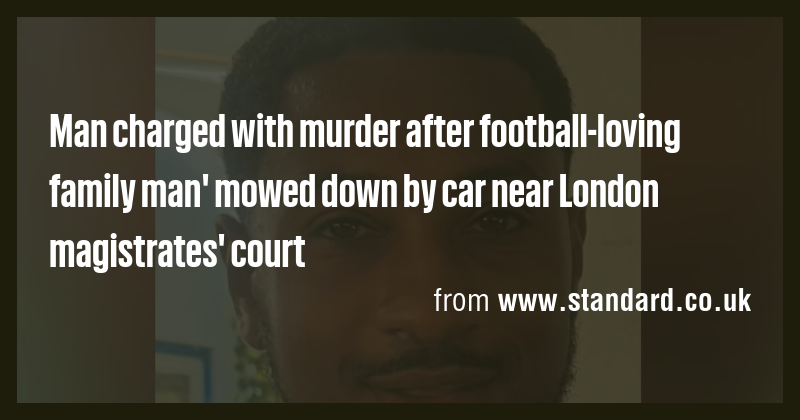Man charged with murder after football-loving family man' mowed down by ...