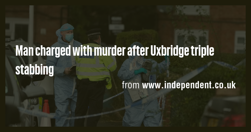 Man charged with murder after Uxbridge triple stabbing - Briefly