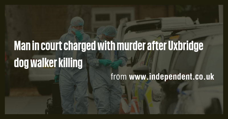 Man in court charged with murder after Uxbridge dog walker killing ...