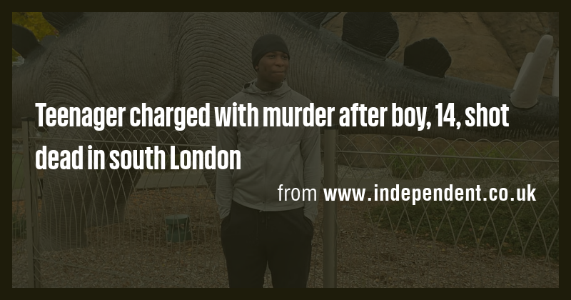 Teenager charged with murder after boy, 14, shot dead in south London ...