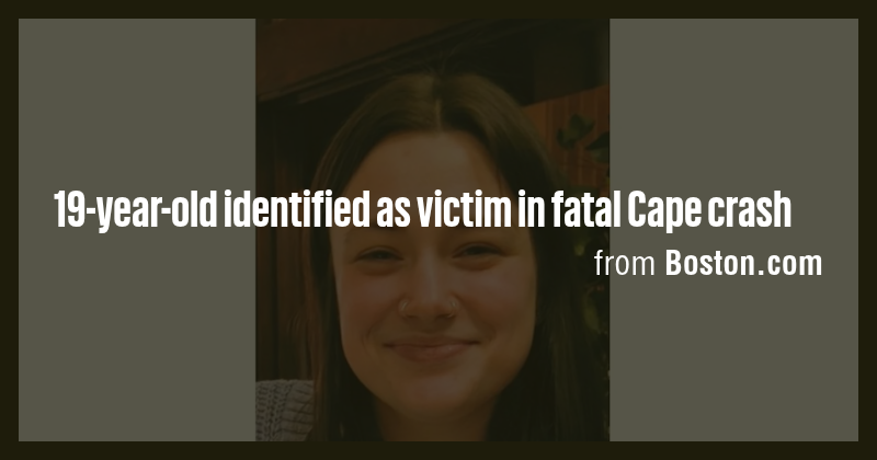 19-year-old identified as victim in fatal Cape crash - Briefly