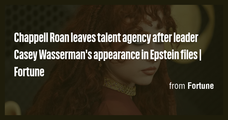 Chappell Roan leaves talent agency after leader Casey Wasserman's ...
