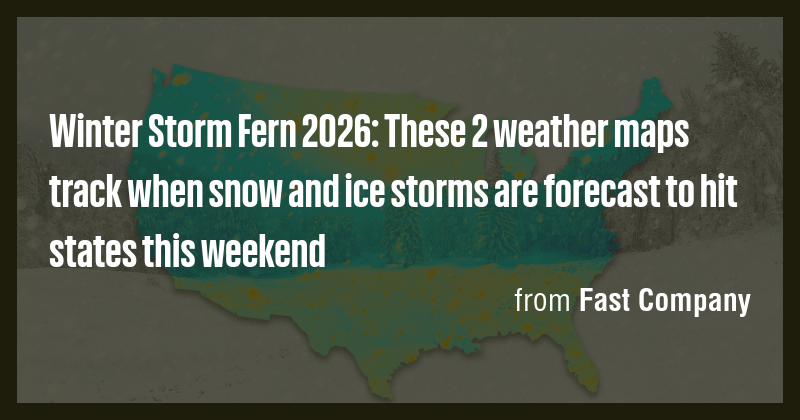 Winter Storm Fern 2026: These 2 weather maps track when snow and ice ...