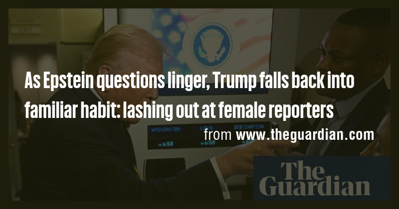 As Epstein questions linger, Trump falls back into familiar habit ...