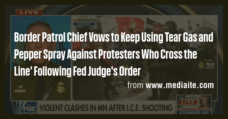 Border Patrol Chief Vows to Keep Using Tear Gas and Pepper Spray ...