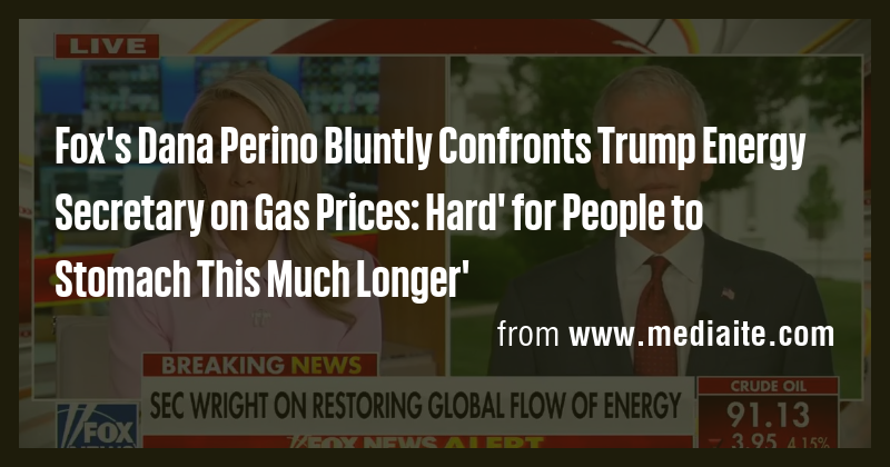 Fox's Dana Perino Bluntly Confronts Trump Energy Secretary on Gas ...