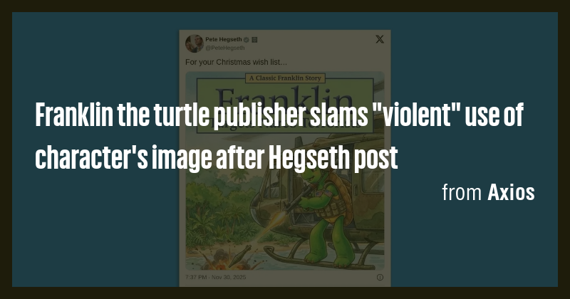 Franklin the turtle publisher slams 