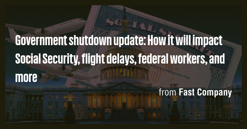 Government shutdown update: How it will impact Social Security, flight ...