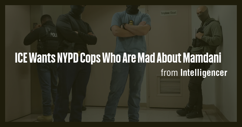 ICE Wants NYPD Cops Who Are Mad About Mamdani - Briefly