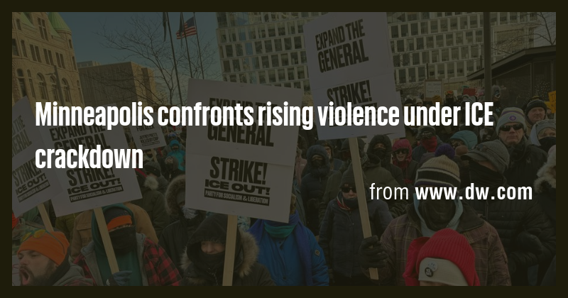 Minneapolis confronts rising violence under ICE crackdown - Briefly