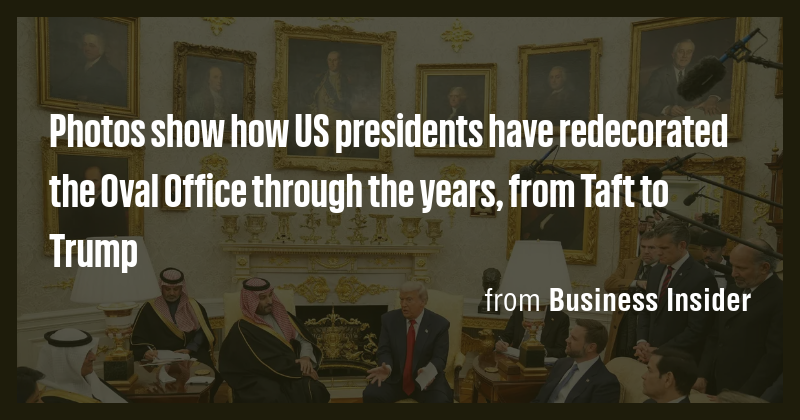Photos show how US presidents have redecorated the Oval Office through ...