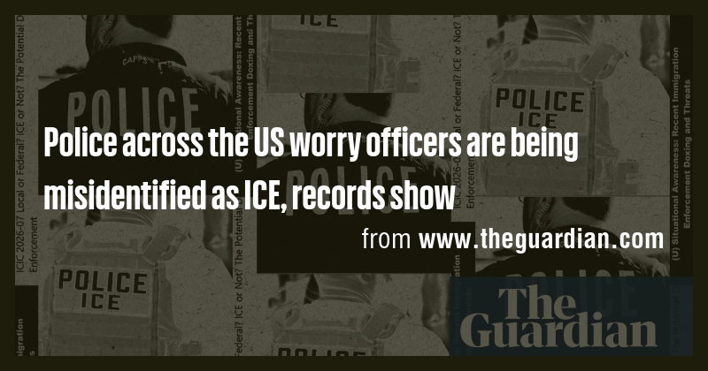 Police across the US worry officers are being misidentified as ICE ...