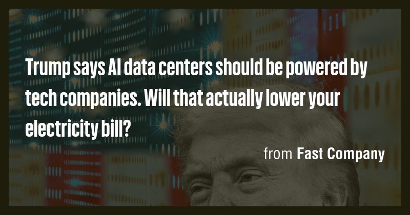 Trump says AI data centers should be powered by tech companies. Will ...