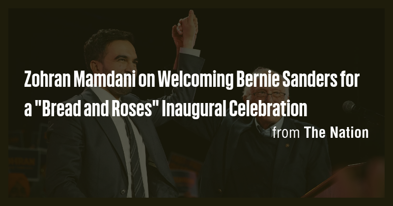 Zohran Mamdani on Welcoming Bernie Sanders for a 