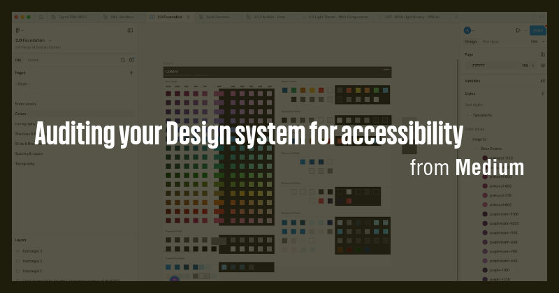 Auditing your Design system for accessibility - Briefly