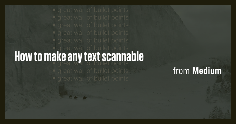 How to make any text scannable - Briefly