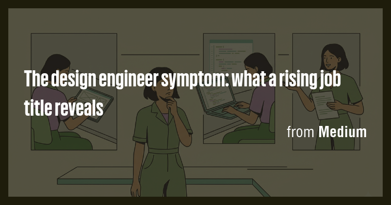 The design engineer symptom: what a rising job title reveals - Briefly