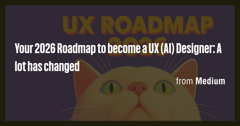 Your 2026 Roadmap to become a UX (AI) Designer: A lot has changed - Briefly