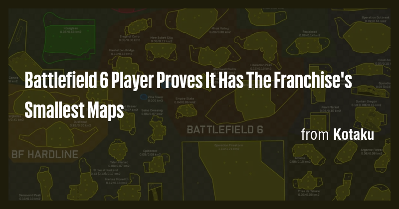 Battlefield 6 Player Proves It Has The Franchise's Smallest Maps - Briefly