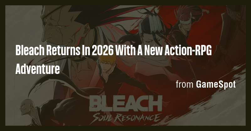 Bleach Returns In 2026 With A New Action-RPG Adventure - Briefly