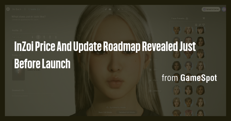 InZoi Price And Update Roadmap Revealed Just Before Launch - Briefly