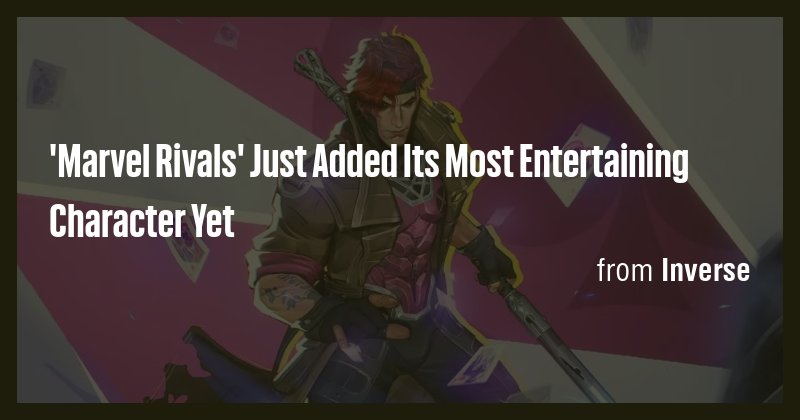 'Marvel Rivals' Just Added Its Most Entertaining Character Yet - Briefly