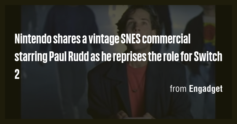 Nintendo shares a vintage SNES commercial starring Paul Rudd as he ...