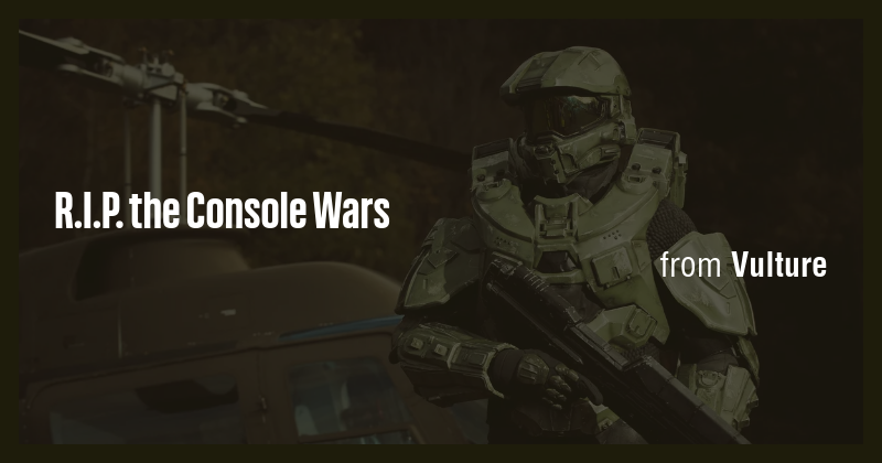 R.I.P. the Console Wars - Briefly