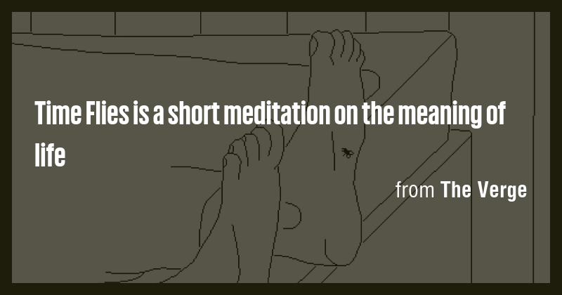 Time Flies is a short meditation on the meaning of life - Briefly