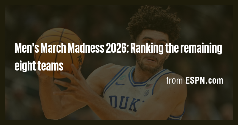 Men's March Madness 2026: Ranking the remaining eight teams - Briefly