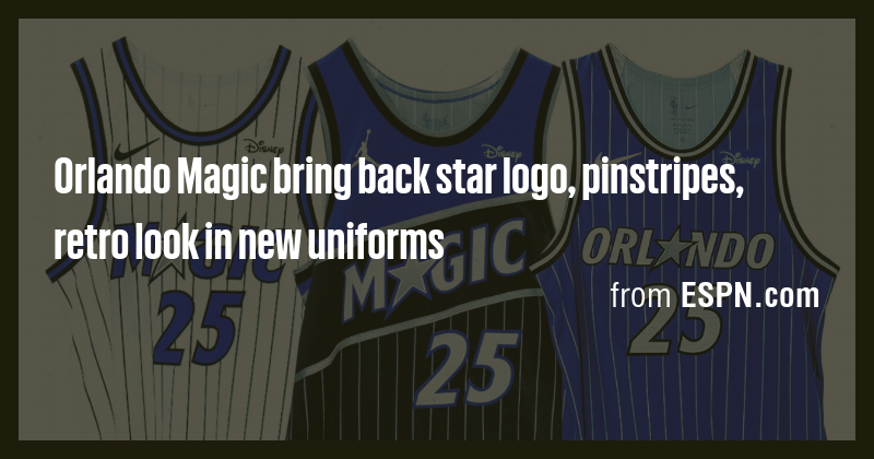 Orlando Magic bring back star logo, pinstripes, retro look in new ...