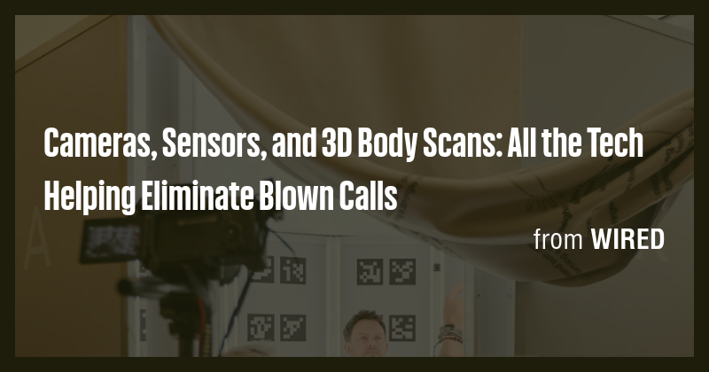 Cameras, Sensors, and 3D Body Scans: All the Tech Helping Eliminate ...