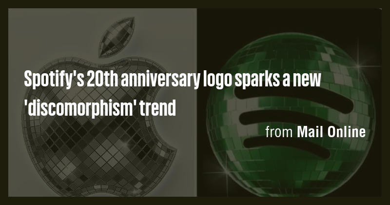 Spotify's 20th anniversary logo sparks a new 'discomorphism' trend ...