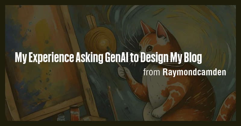 My Experience Asking GenAI to Design My Blog - Briefly